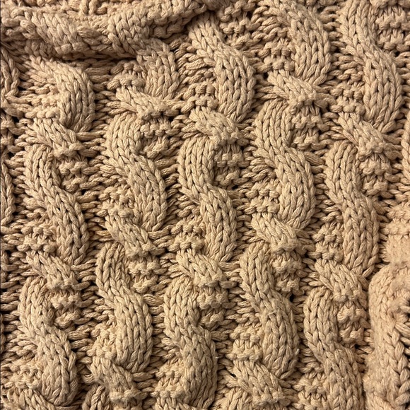 Zara Women Cable Knit Sweater - Tan - Picture 4 of 5